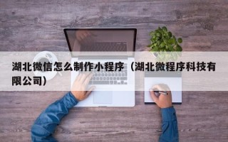 常宁湖北微信怎么制作小程序（湖北微程序科技有限公司）